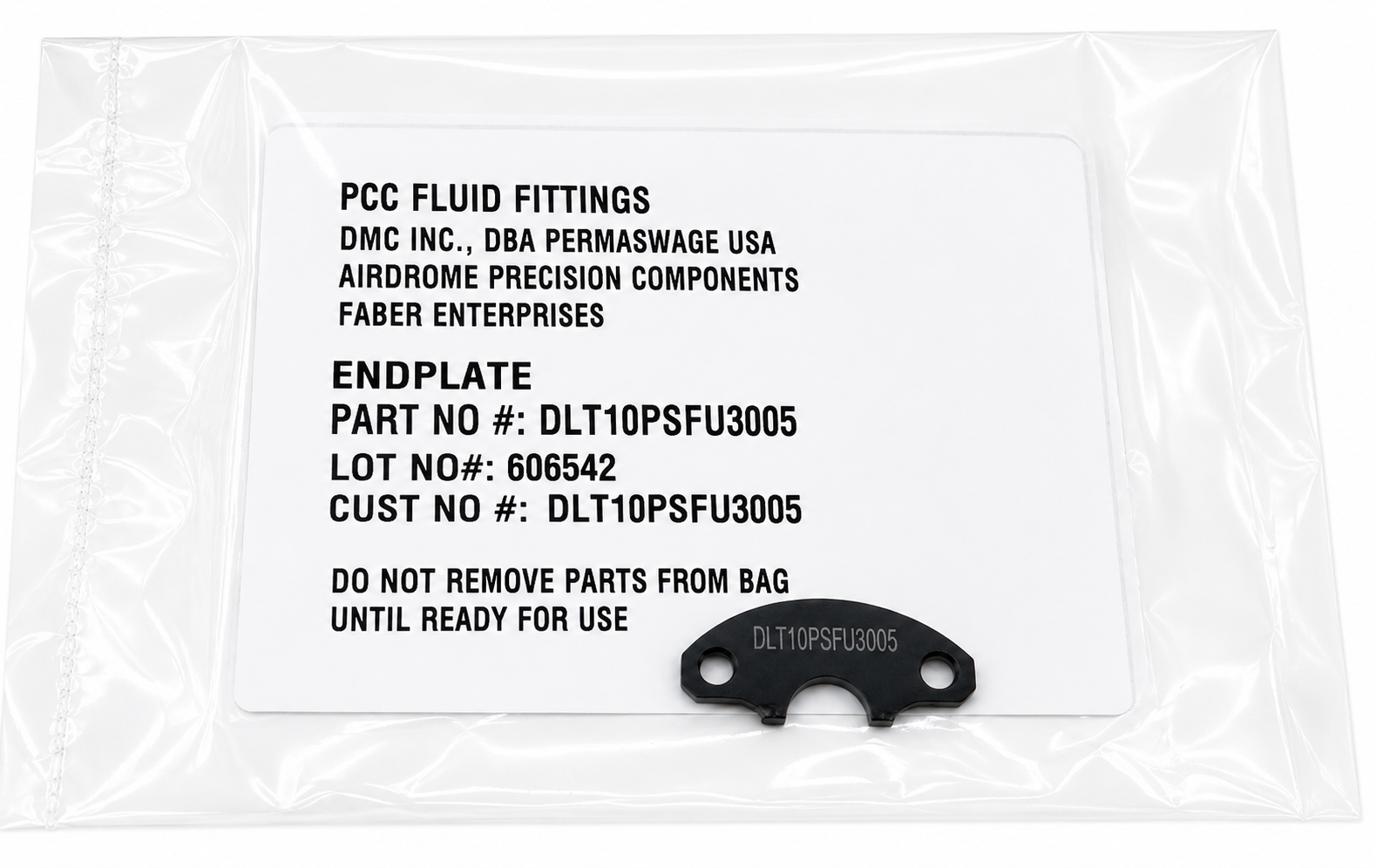 Permaswage DLT10PSFU3005 End Plate Permaswage DLT10PSFU3005 End Plate - Top Flight Tools